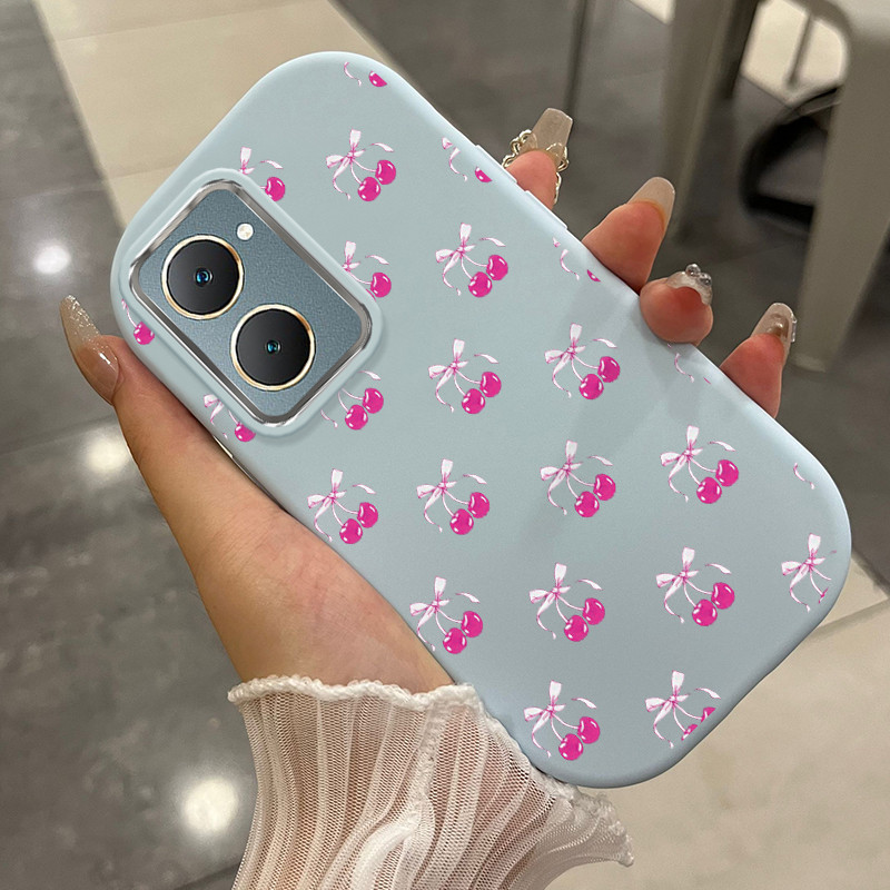 Casing Hp Untuk VIVO Y03 Y03T Y18 Y18E Y18i Y18t Y28s 5G Y37 5G Case Casing HP Bunga kecil pola gemu