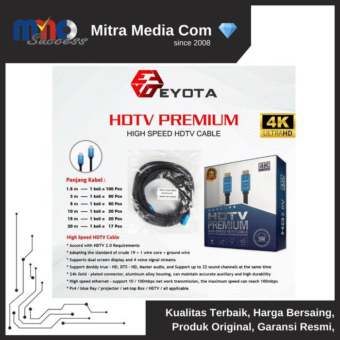 Eyota Kabel HDTV Versi 2.0 Support 4K 2K 3 M/HDMI Premium Cable Eyota TERMURAH