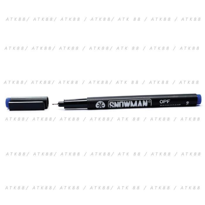 "New" Spidol Snowman OHP-F Permanent (Hitam/Biru/Merah/Hijau)
