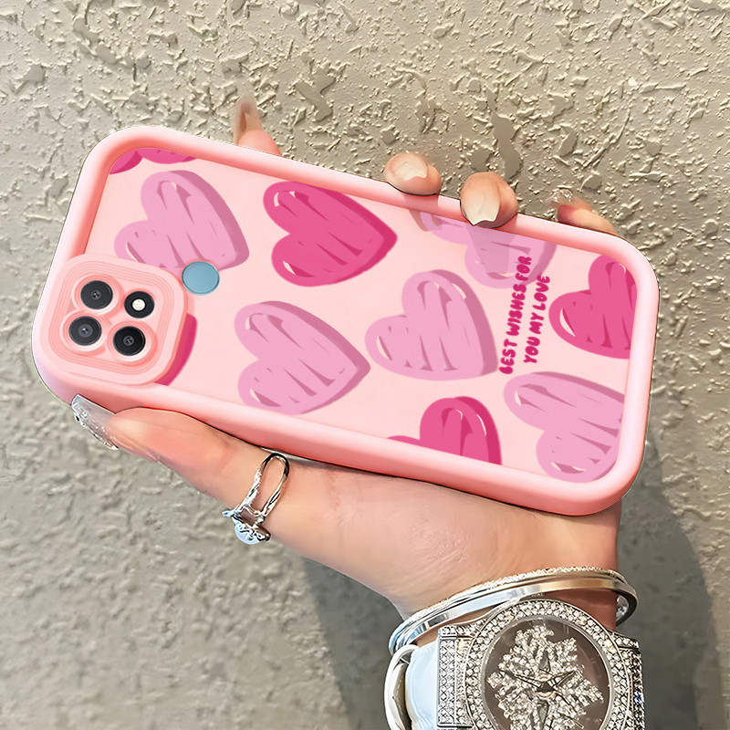 Casing Hp untuk OPPO A15 A15s A35 4G Case Cesing pelindung Kasing Silikon lunak baru Kesing Hati cor