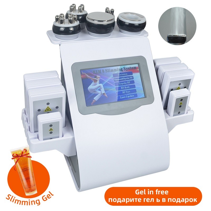 Best! 6 in 1 40K Cavitation Machine Burn Belly Fat Abdominal Slimming