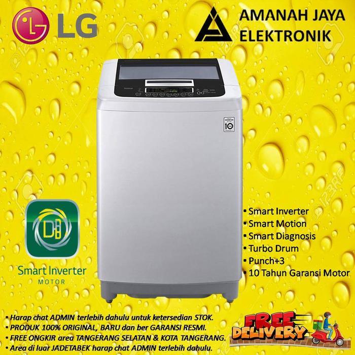 LG T2107VSPCK | MESIN CUCI LG TOP LOADING 7 KG | T2107 | VSPCK