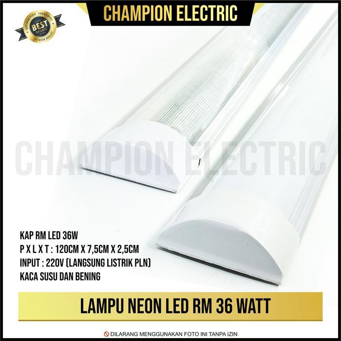 Neon LED 36W Panjang 120cm Terang Pengganti Lampu TL Kap RM