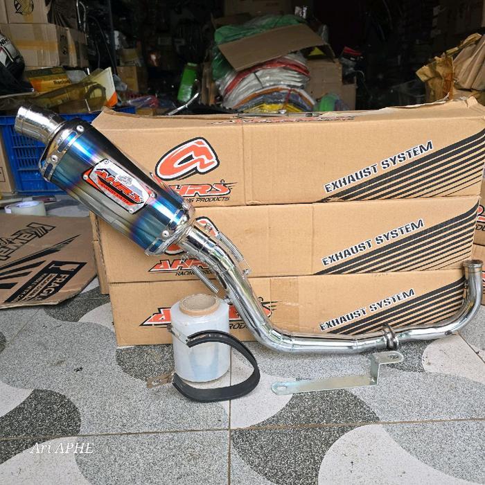 Promo Knalpot Ahrs Trioval Chrome Original Honda Beat Fi Karbu / Beat Street / Scoopy Fi Karbu /