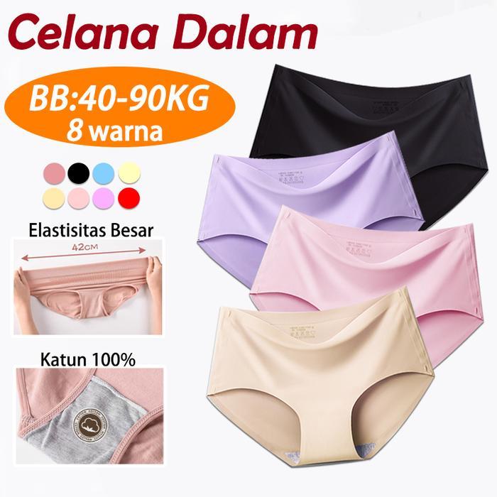 6 PC Celana Dalam Seamless Wanita CD Mulus Premium Quality Es Sutra CD Seamless wanita Dewasa