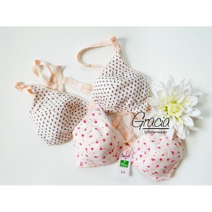 BRA / BH REMAJA PLUM 236 size 32 - 38 Bunga Motif