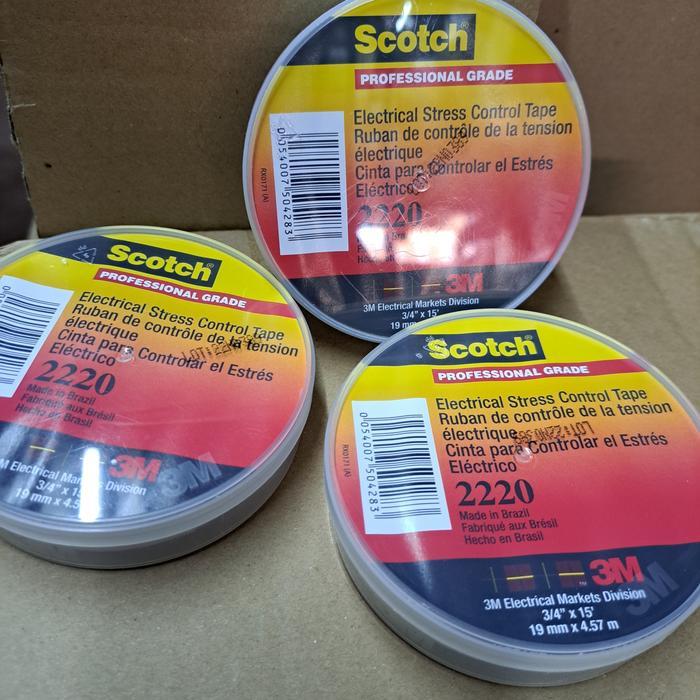HARGA DISKON 3M Scotch 2220 electrical stress Control Tape.19mm x 4.57m