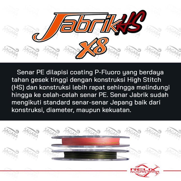 BIGSALE SENAR PE JABRIK HS X8 100 METER KONEKTING PE JABRIK MOSS GREEN MULTI COLOUR PE RELIX