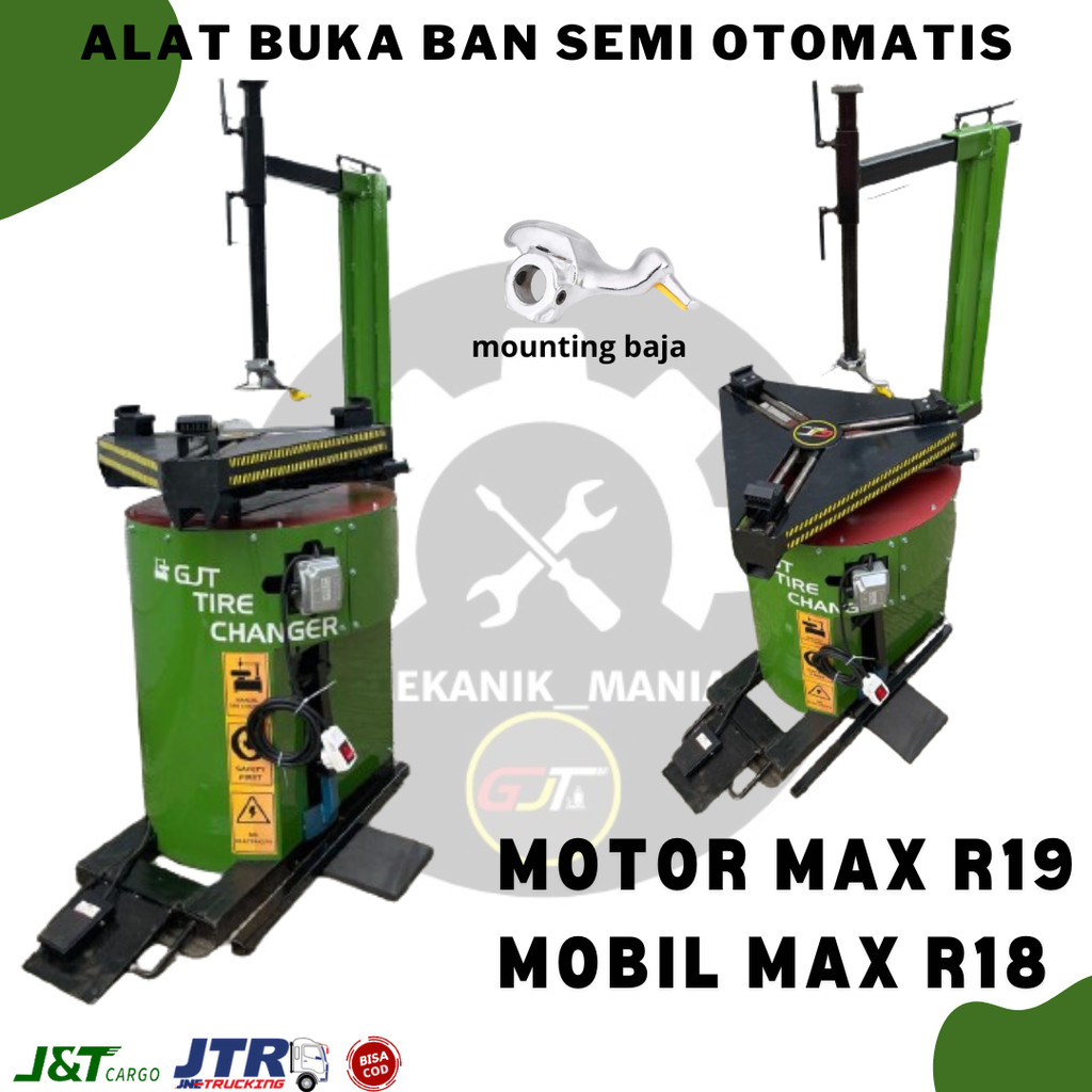 Alat buka  ban pasang ban motor mobil tyre changer semi otomatis