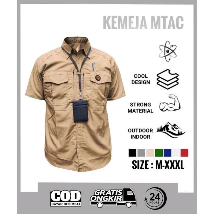 Kemeja Tactical Lapangan Mtac Pendek Kemeja Mtac Pendek Kemeja Tactical Oudoor Lengan Pendek Pria