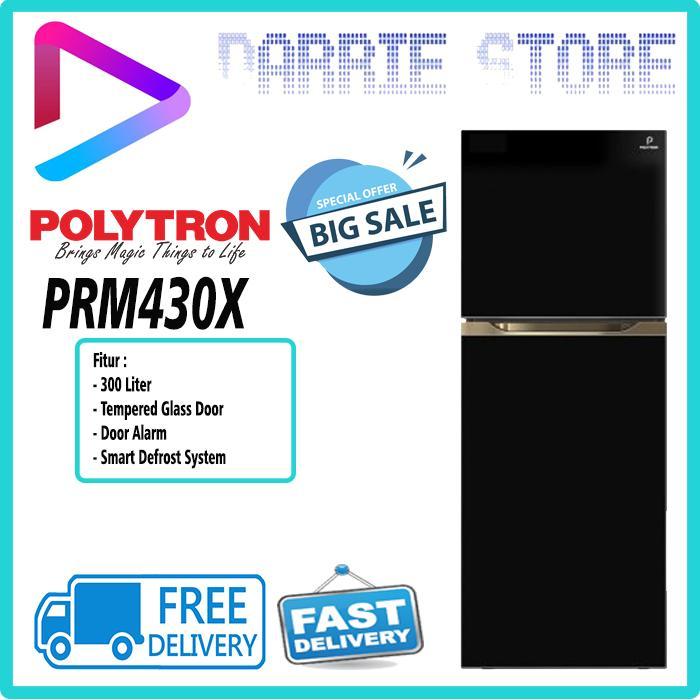 POLYTRON PRM430X Kulkas 2 Pintu Belleza 300 Liter PRM 430X PRM430
