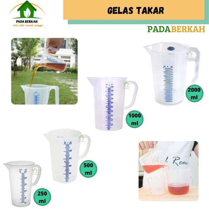 Gelas Takar Gelas Ukur Plastik Takaran Air Gelas Takaran Plastik