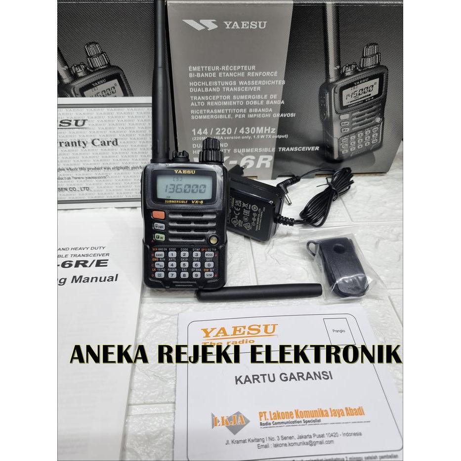 Terbaru Yaesu Vx 6R Ht Yaesu Vx6R Vx 6R Dualband Garansi Resmi Original 100%