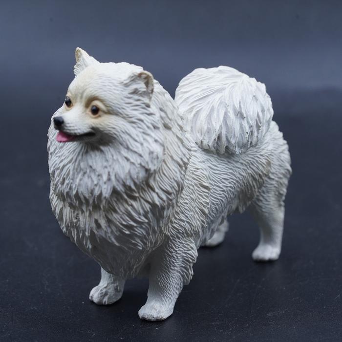 Kori Pomeranian Pom Anjing Mini Pom Mainan Figure Binatang Miniature Hewan Animal Figurine Pajangan