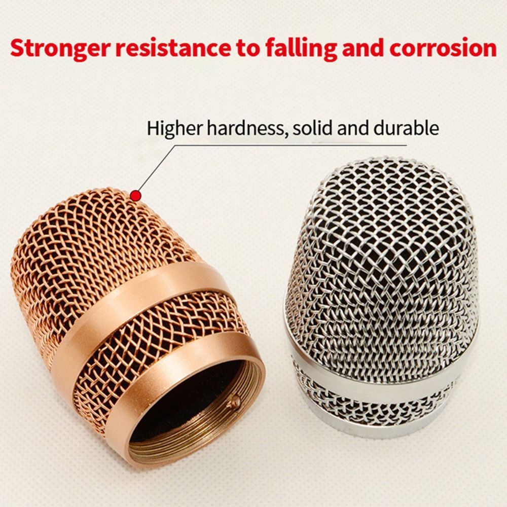 Metal High Density Sponge DIY Mic Windscreen Microphone Mesh Head Replacement Head Mic Mesh Cover