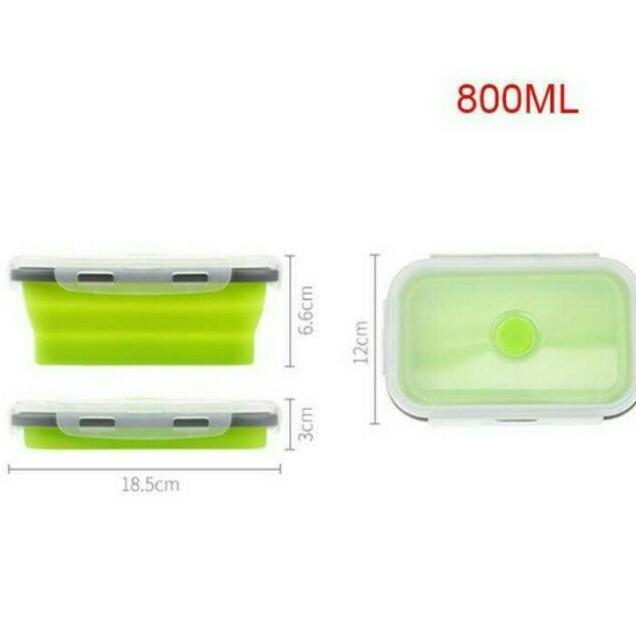 KOTAK MAKAN LUNCH BOX FOLDABLE 800ML