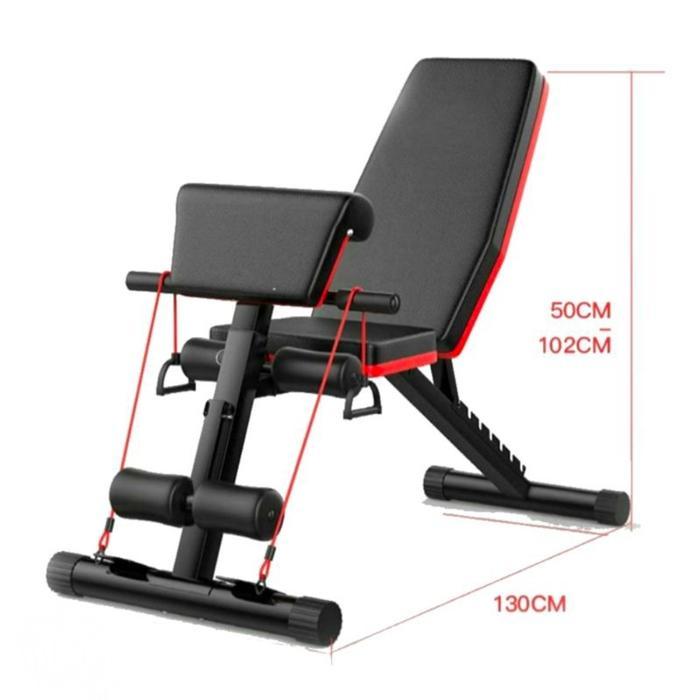 Kursi Gym Fitnes Adjustable Sit Up Bench Dumbell Board kursi Fitnes