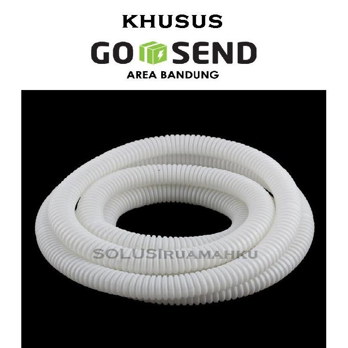 GOSEND 1 Roll Flexible Listrik 24 MM Selang Pipa Bungkus Kabel 2,4 CM BISA GOSEND