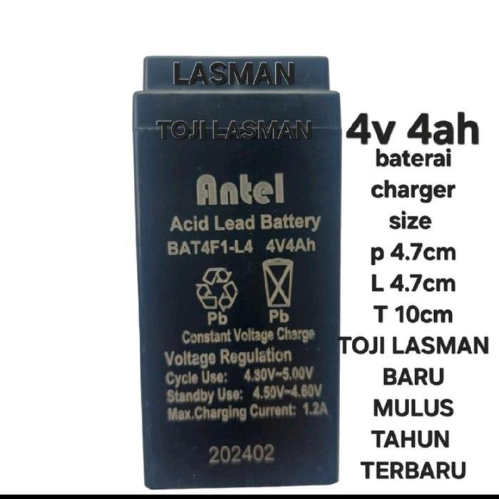 ( Accu 4V4Ah ) Krisbow R Sealed Lead-Acid Rechargeable Battery Rb460B 4V, 6.0Ah Lead Return 4V6.0Ah