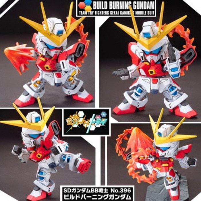 HOT SALE Bandai Original SD BB Build Burning Gundam