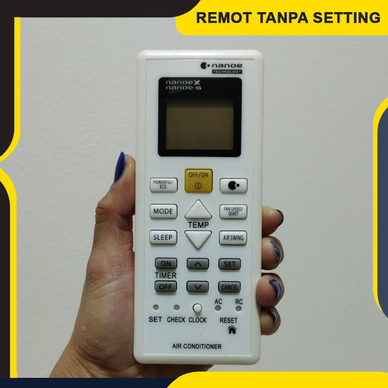 Remot Remote AC PANASONIC CS-PN5WKJ CS-PN7WKJ CS-PN9WKJ CS-PN12WKJ CS-PN18WKJ - Langsung Konek