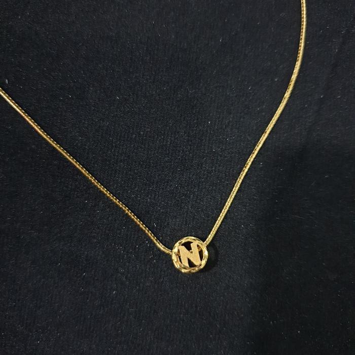 terlaris, best seller Kalung Dubai Rumbai Flirting Medallion Necklace Gold Toko Emas asli 100% ori