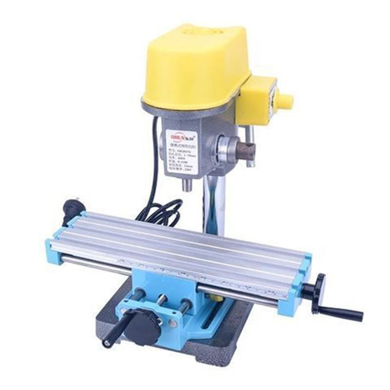 TERBARU Mini bench drill Multifunctional aluminum cross slide table Mini console carriage, bench dri