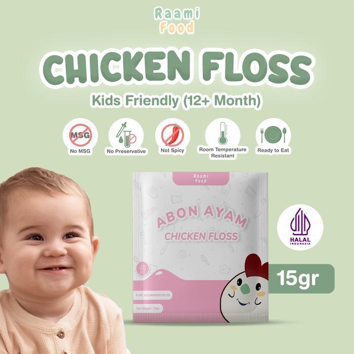 Raami Food Abon Ayam Anak Premium Penambah Nafsu Makan Tanpa MSG Tanpa Pengawet - Sachet