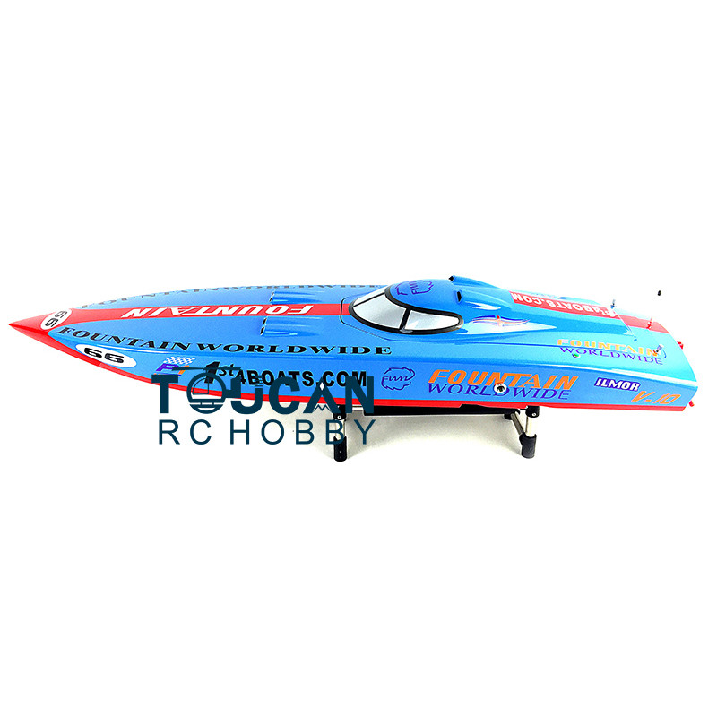 G26IP1 26CC Blue Fiber Glass Gasoline High Speed Race ARTR RC Boat W/O Radio System Servos Toucan