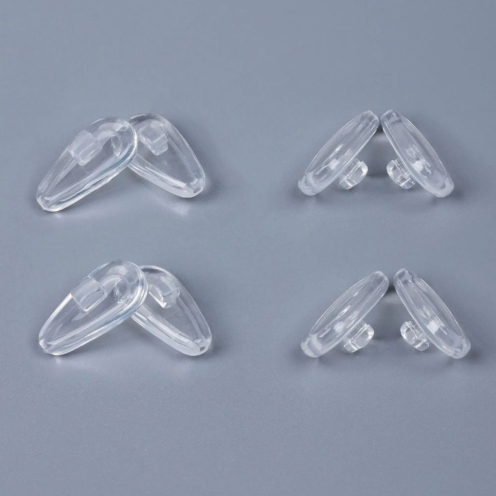 E.O.S Silicon Rubber Replacement Clear Nose Pads for OAKLEY Socket 5.5 OX3218,Socket 5.0