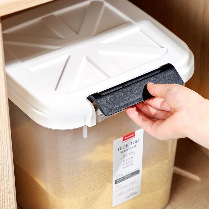 tempat beras anti kutu rice bucket portable rice box container