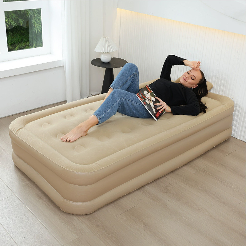 Automatic Air Bed Inflatable Home Inflatable Bed Single Air Mattress Bed Double Lazy Bed Outdoor