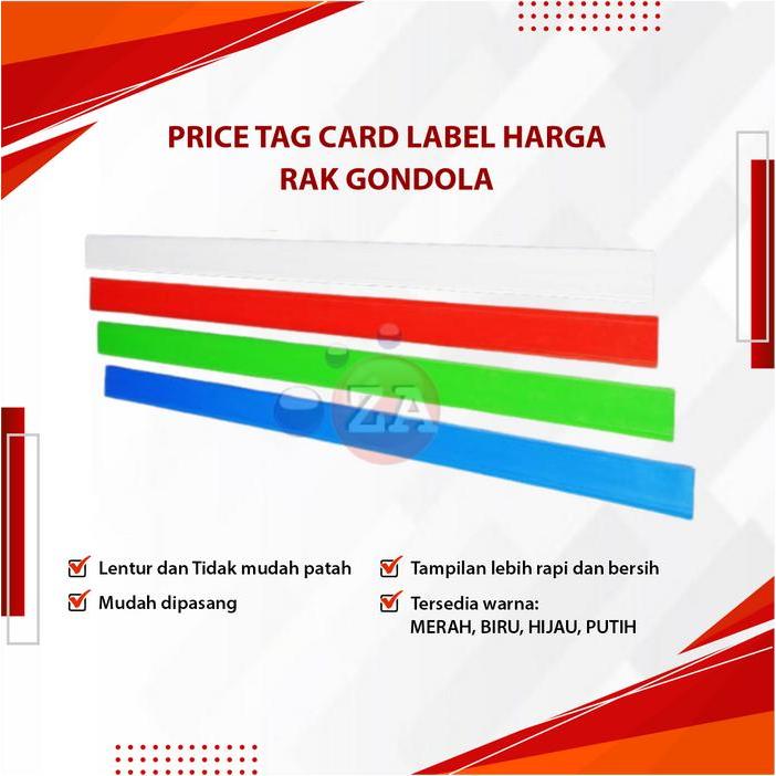 Price Tag Card Label Harga Rak Gondola Minimarket 89cm