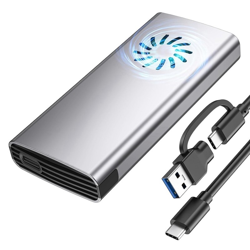 Nvme Enclosure SSD M.2 Adapter, M.2 Enclosure SSD Nvme To USB C 3.2 Gen 2 10Gbps Nvme Adapter For