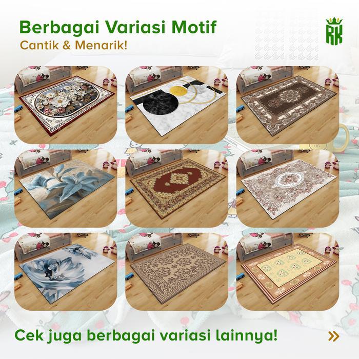 RAJA - Karpet Lantai Karpet Ruang Tamu Desain Modern Estetik Elegan