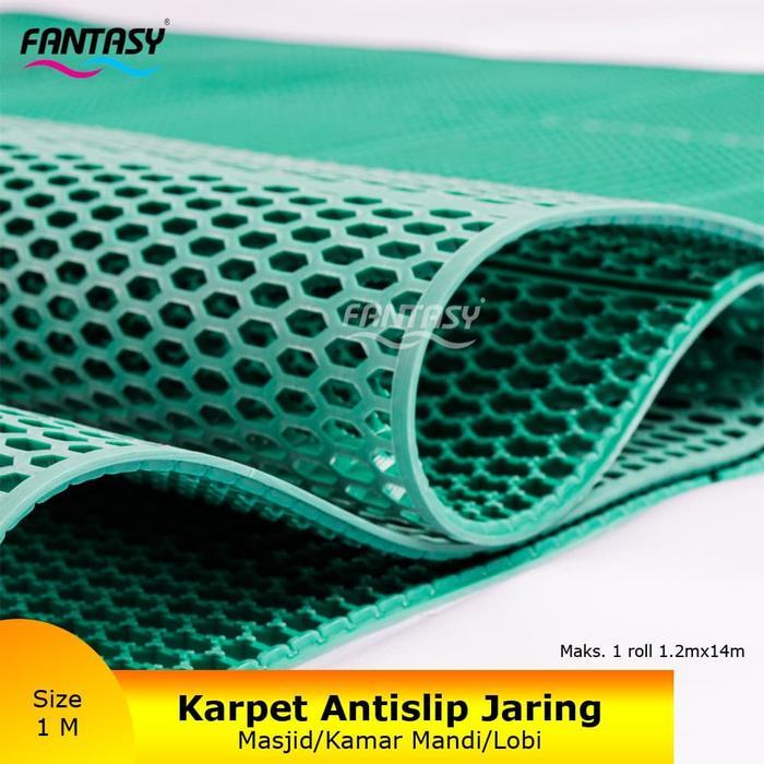 Fantasy Keset Karpet Masjid H-Mat / Karpet Kamar Mandi / Karpet Tempat Wudhu / Karpet Jaring Kolam