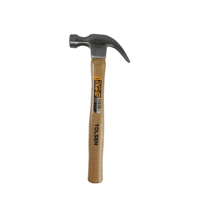 PALU KAMBING GAGANG KAYU 16OZ TOLSEN CLAW HAMMER