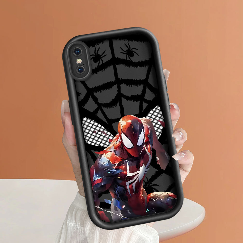 Casing Hp Untuk For Compitable With iPhone X XS Silikon Case Fashion SpiderMan 6119 TY Terbaru Phone