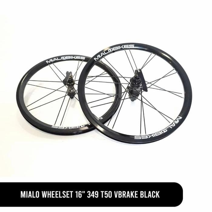 Meroca Bike - Wheelset Mialo Bike 16 349 Vbrake Ubrake Gust Pikes Not Silverock Deca