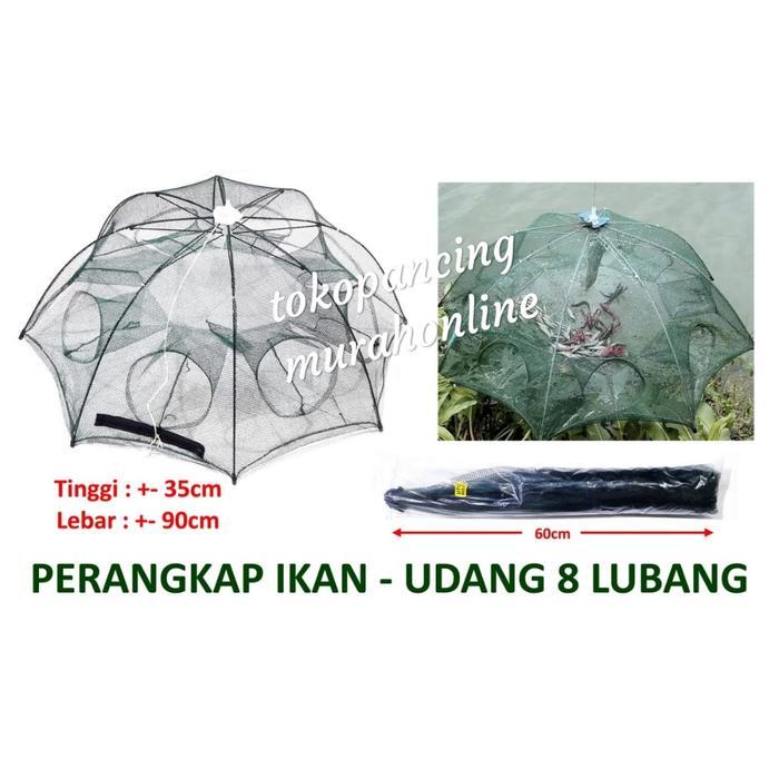 SIAPKIRIM PERANGKAP IKAN UDANG PAYUNG 8 LUBANG READY STOCK