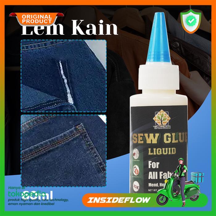 Lem Kain Tanpa Jahit Tahan Air Lem Perekat Kain Kulit Jok Sofa Jeans