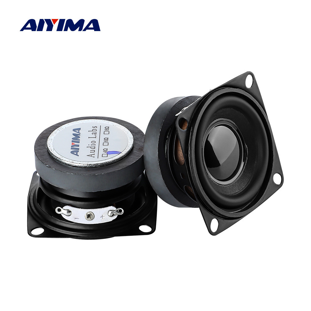 Aiyima 2Pcs 2 Inch 4Ohm 5W Hifi Full Range Speaker Woofer Speakers Audio Subwoofer Loudspeaker Home