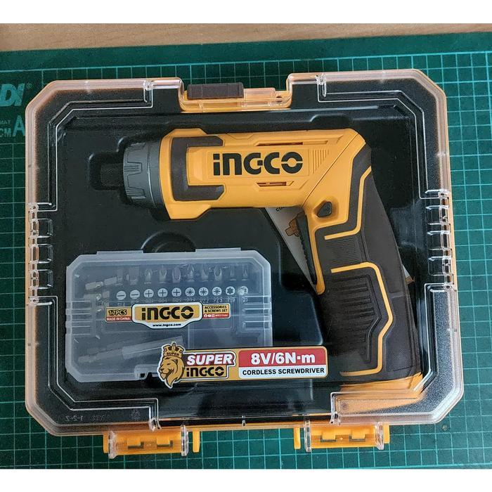 Obeng Cordless Screwdriver 8V 6Nm INGCO CSDLI08025