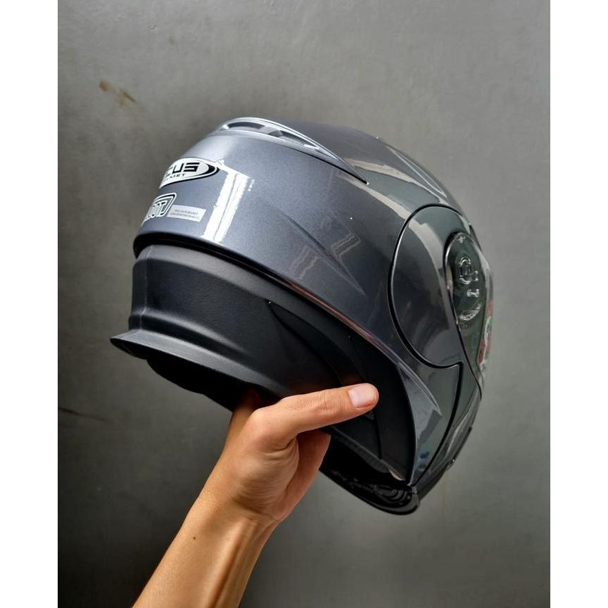 ZEUS 3020 TITANIUM MODULAR FLIP UP DOUBLE VISOR