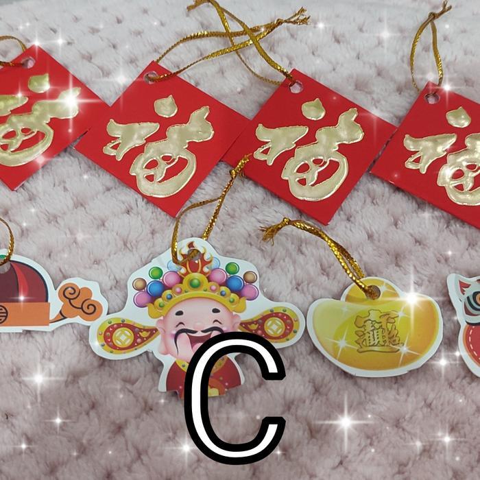 Hiasan Meja Pohon Imlek Pohon Angpao Mini