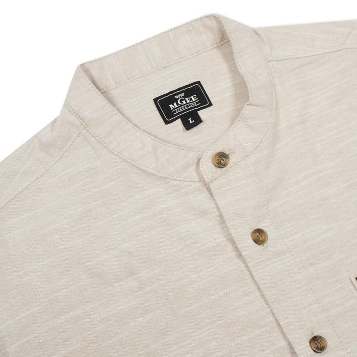 M.GEE KEMEJA KOKO MGEE BAJU KOKO TERBARU AZKA C063 CREAM