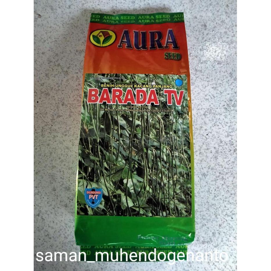 Benih Kacang Panjang BARADA TV 500 Gram Aura seed - Bibit Kacng Panjang BARADA Tavi