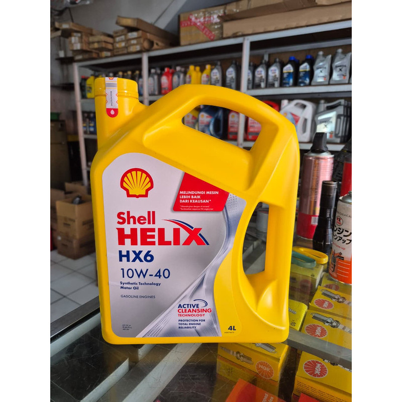 SHELL HELIX HX6 10W-40 OLI MOBIL 4 Liter ASLI dan ORIGINAL