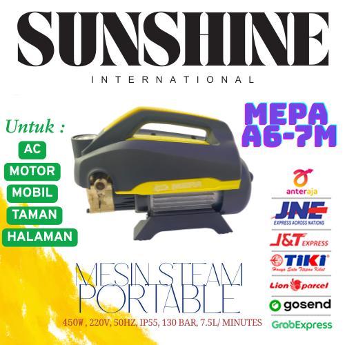 MEPA MESIN STEAM PORTABLE/ MESIN CUCI MOBIL, MOTOR, AC DLL