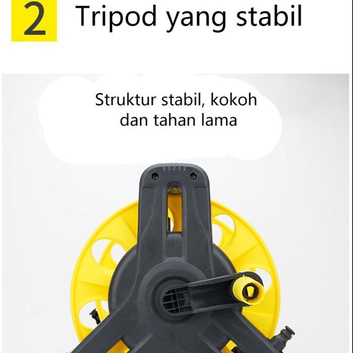 40M Hose Reel Set Gulungan Pipa Air Set Gulungan Selang Dengan Selang Air Selang Air Tahan Lumut
